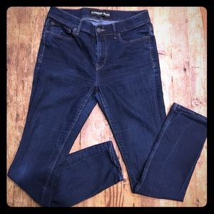 Express Mia Skinny Mid-Rise Dark Jeans 10R